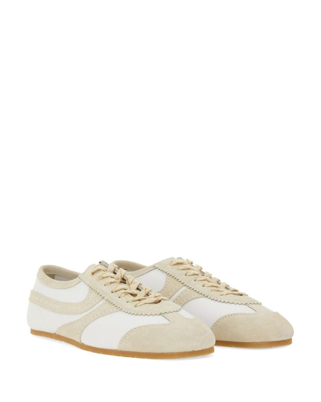 Dries Van Noten White Lace-Up Sneakers for men
