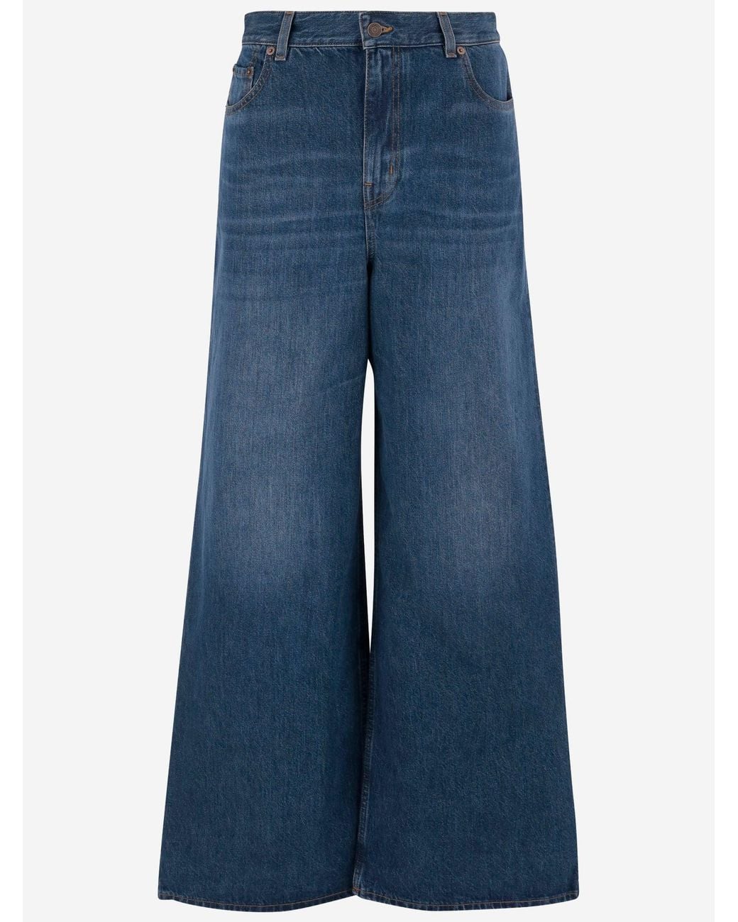 Chloé Blue Jeans Cotton Denim Wide Leg