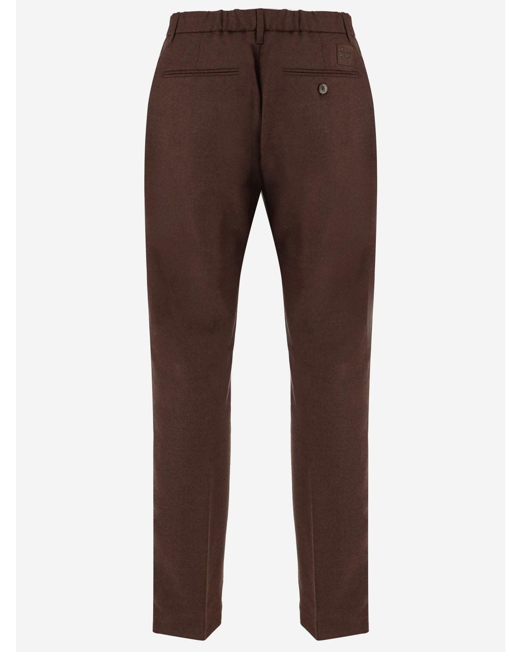 Jacob Cohen Brown Stretch Wool Pants