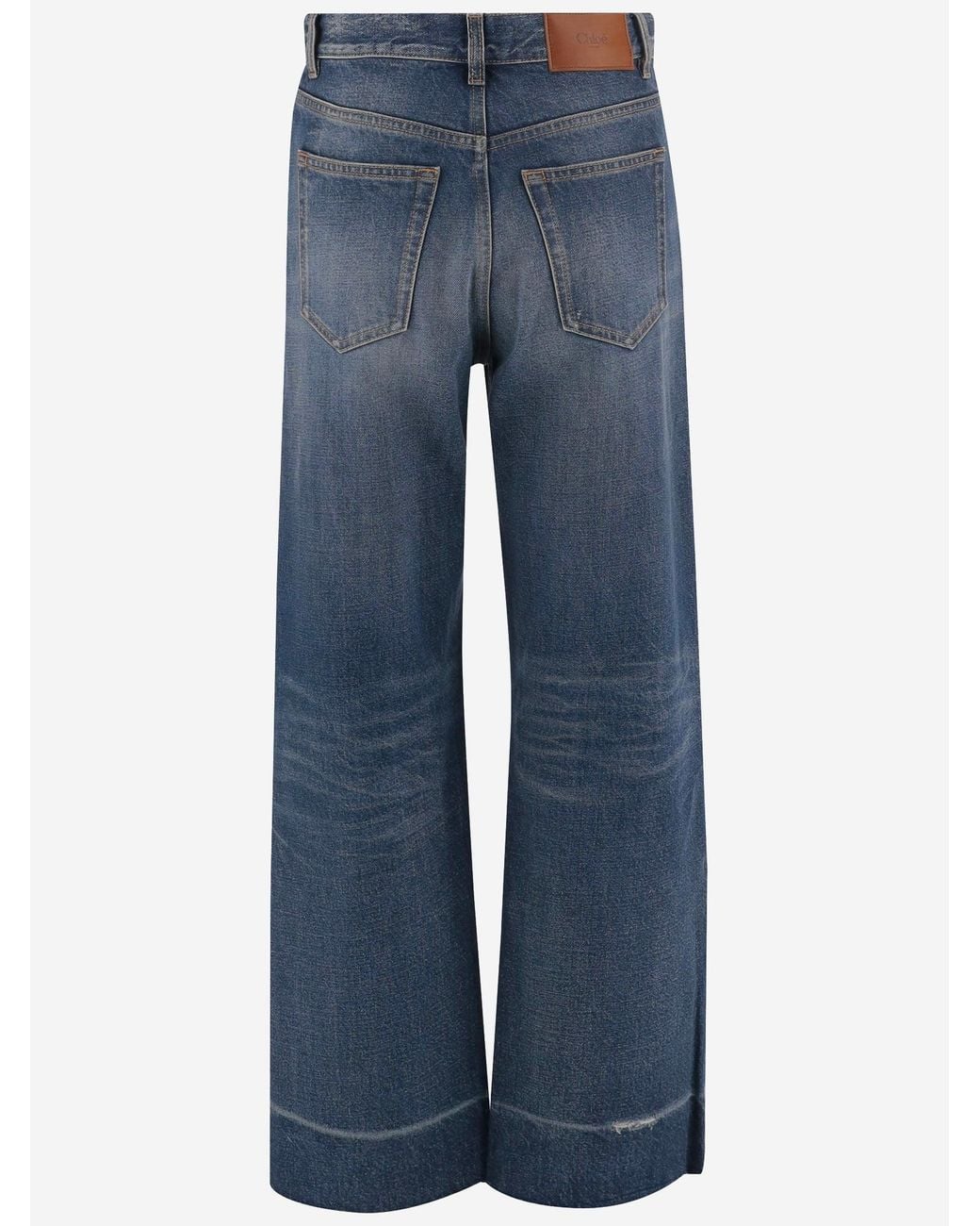 Chloé Blue Cotton Jeans