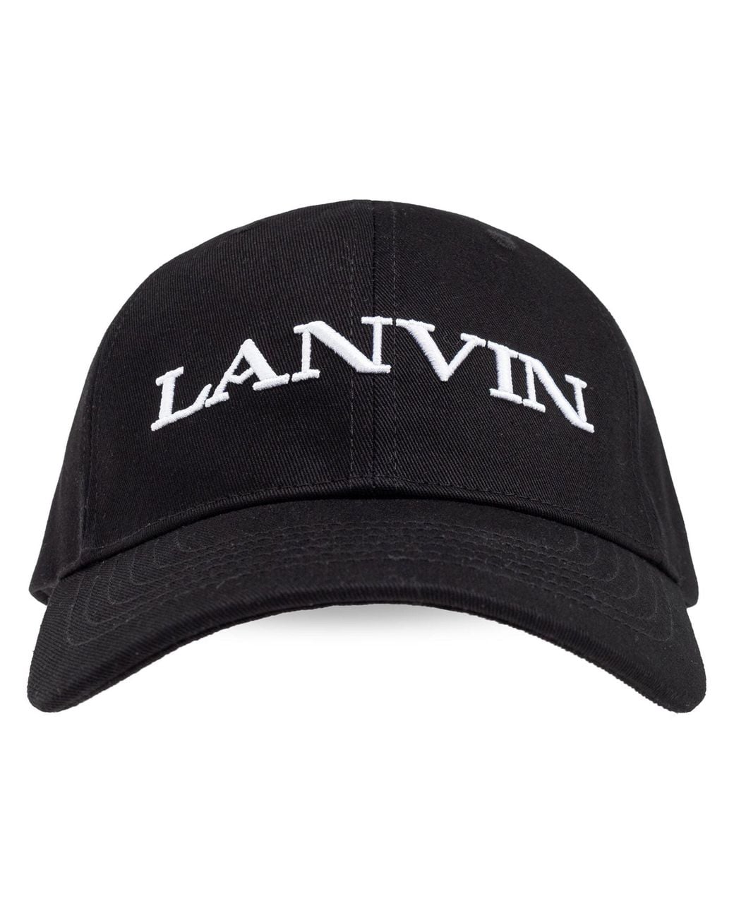 Lanvin Baseball Cap Logo in Black für Herren
