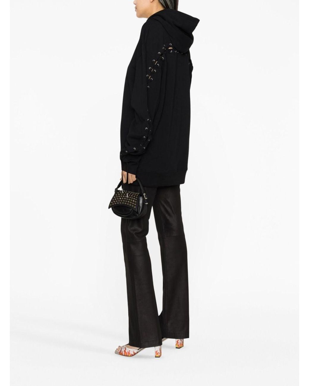 Jean Paul Gaultier Black Logo Cotton Hoodie