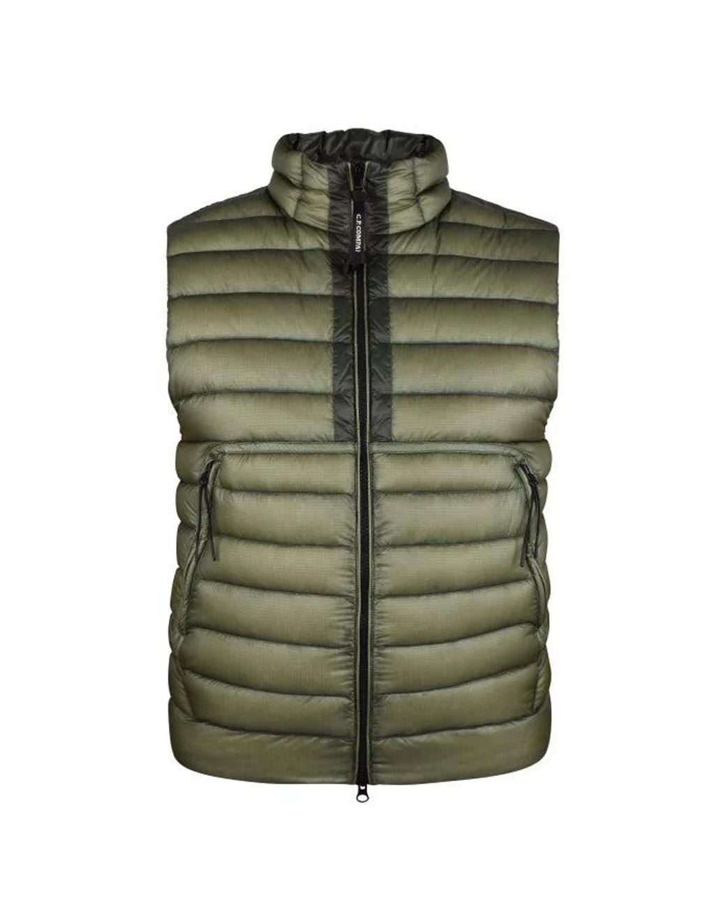 C P Company Green Sleeveless Down Jacket