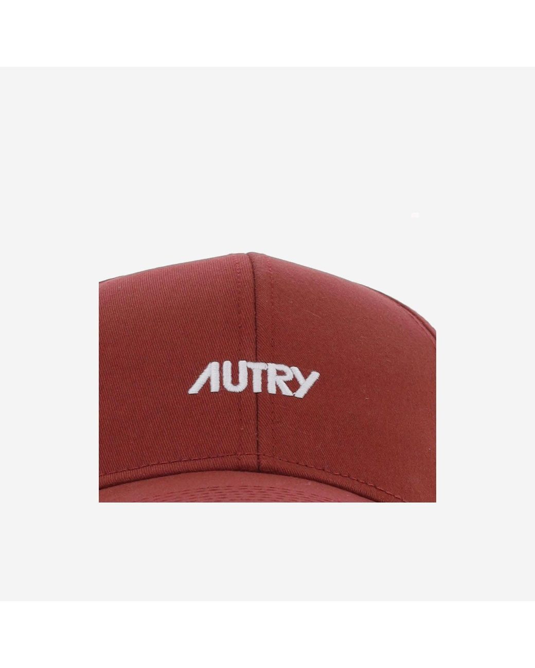 Autry Red Cotton Baseball Cap With Logo