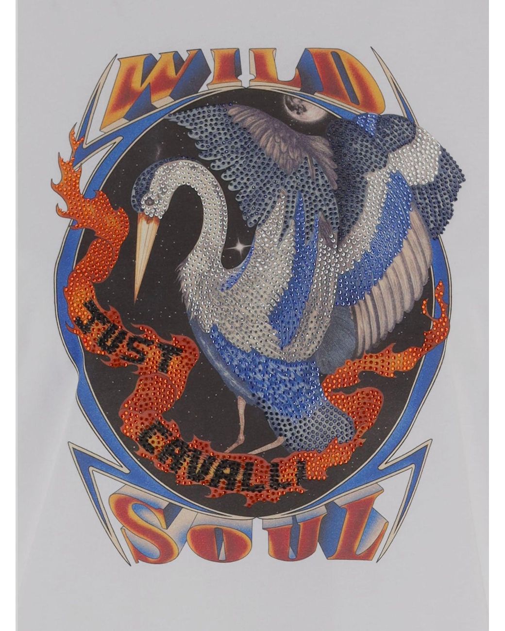 Just Cavalli Gray Cotton Logo Print T-Shirt T-Shirts & Jerseys