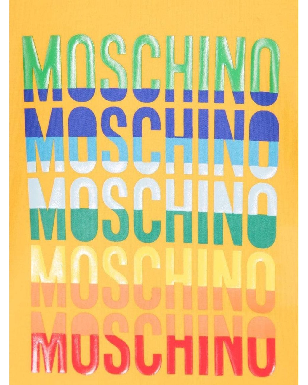 Moschino Yellow T-Shirt Con Logo