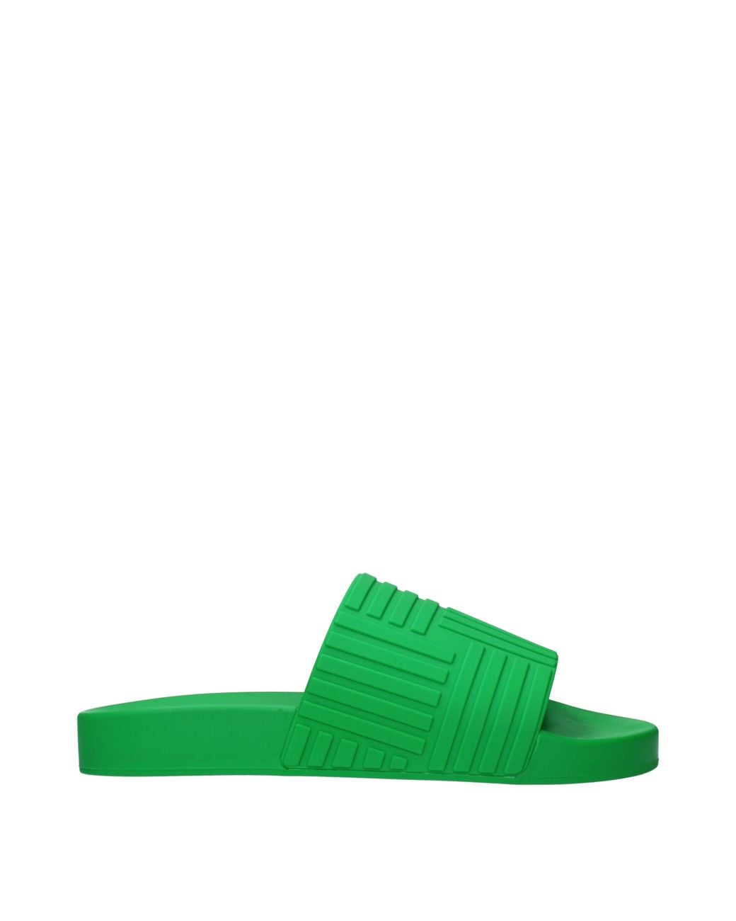 Bottega Veneta Green Sandals And Clogs/Parrot Rubber
