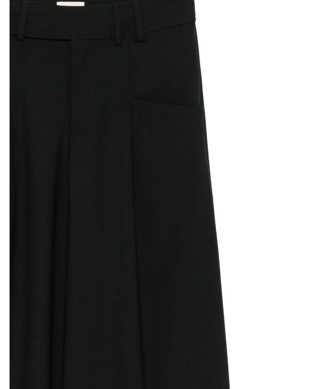 Closed Black Wool Blend Trousers