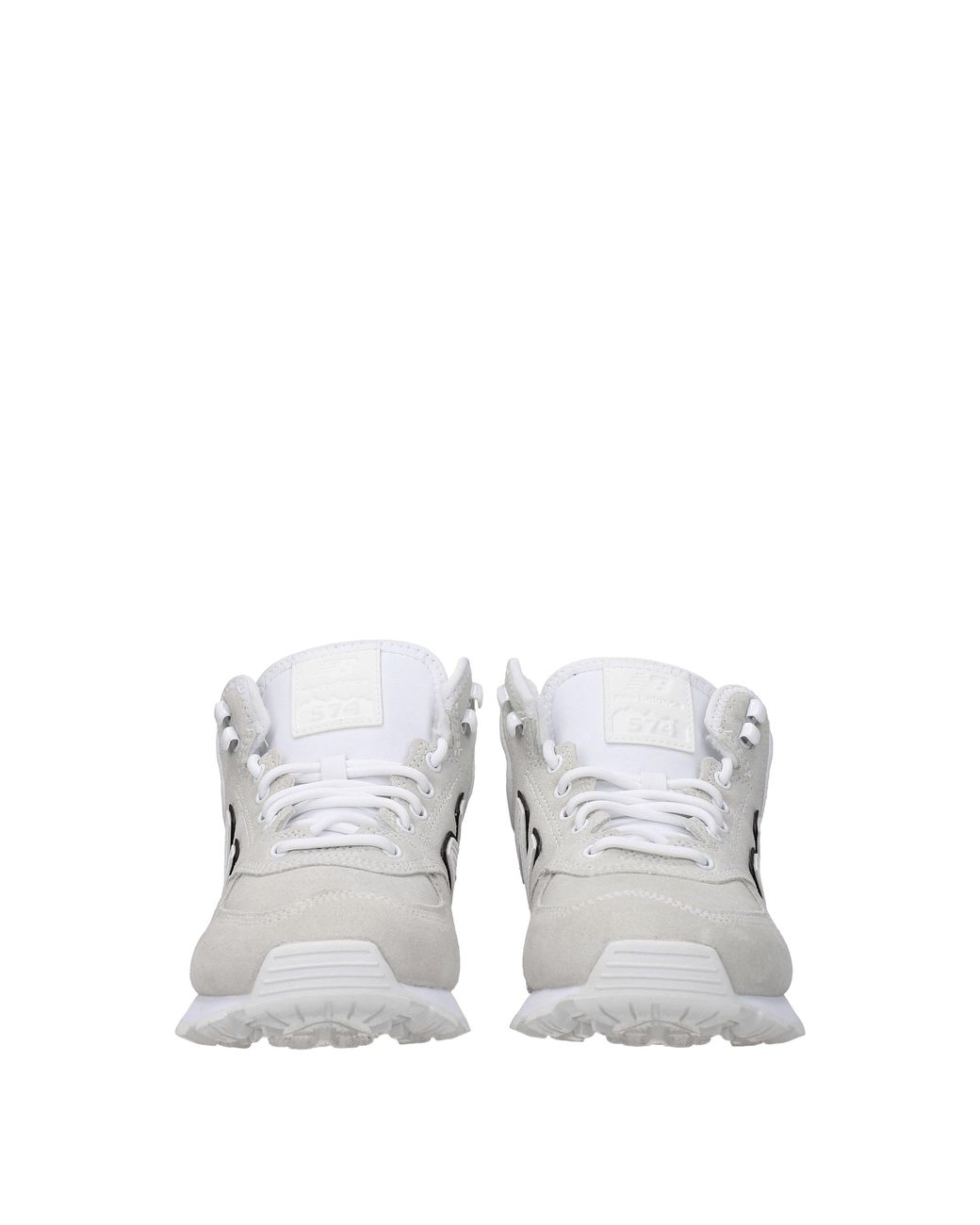 New Balance White Sneakers Comme Des Garcons Uomo Camoscio Grigio/Bianco for men