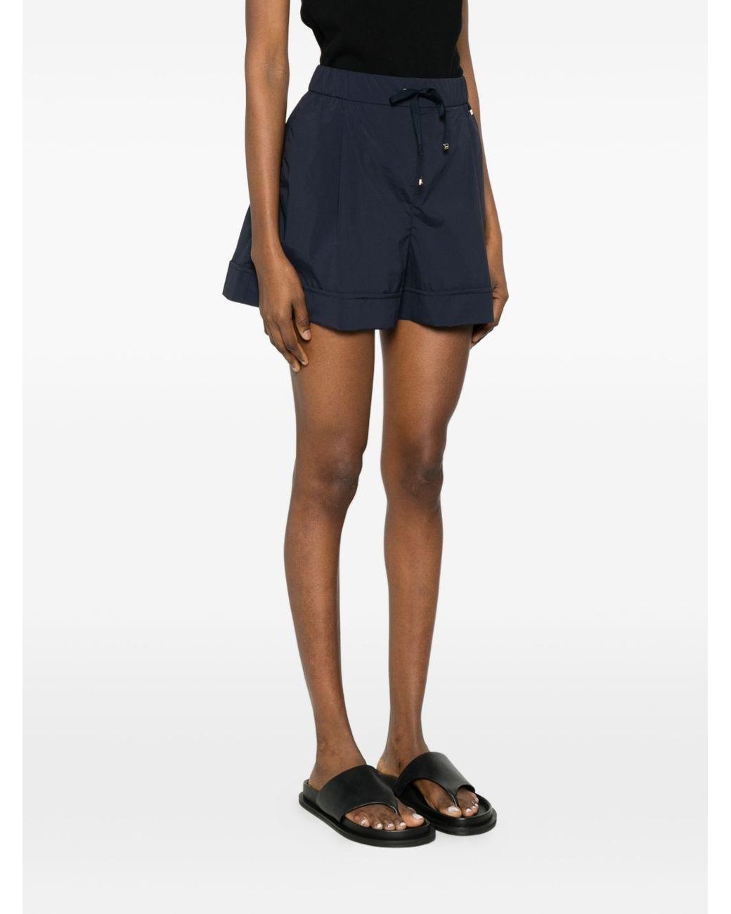 Herno Blue Nylon Shorts