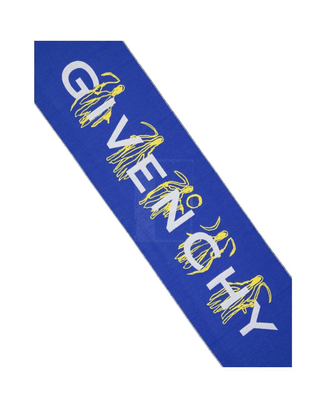 Bufanda de lana con logo de Givenchy de hombre de color Blue