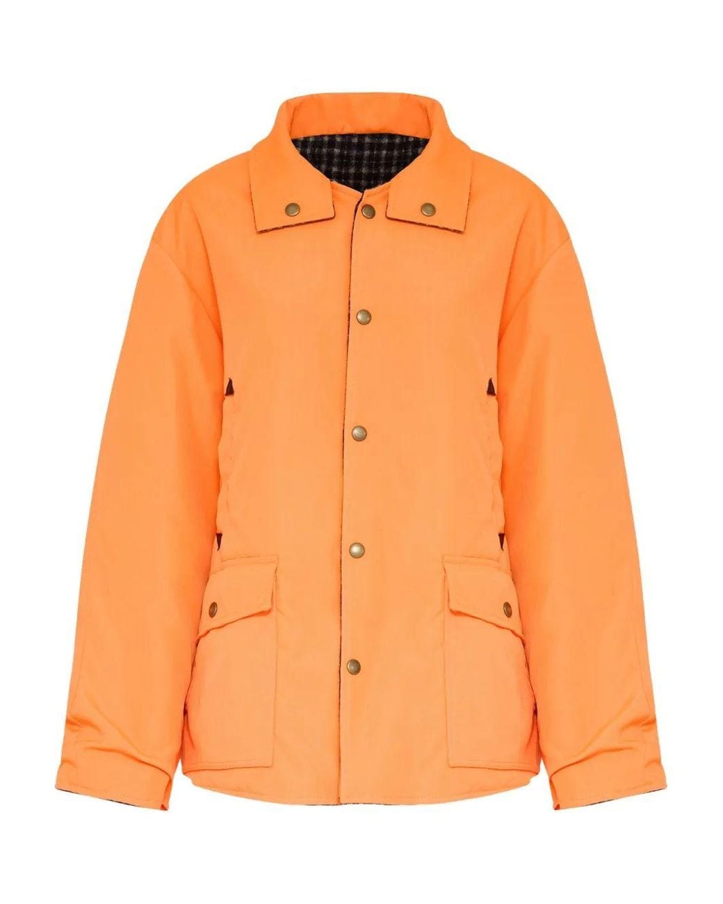 Maison Margiela Orange Snap-Button Jacket