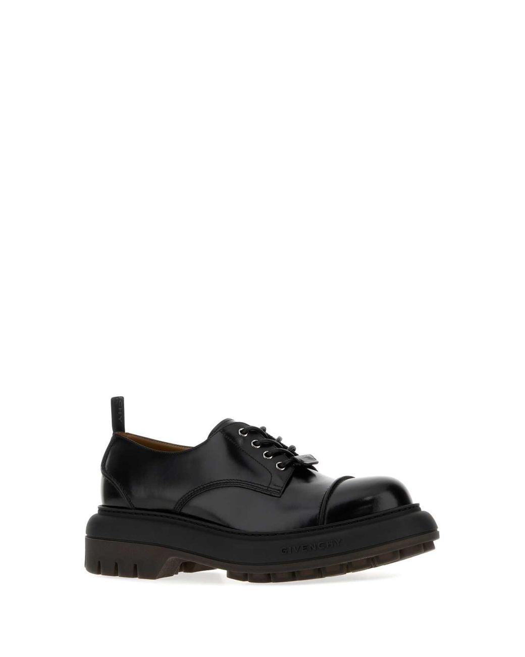 Givenchy Black Leather Cargo Lace Up Shoes