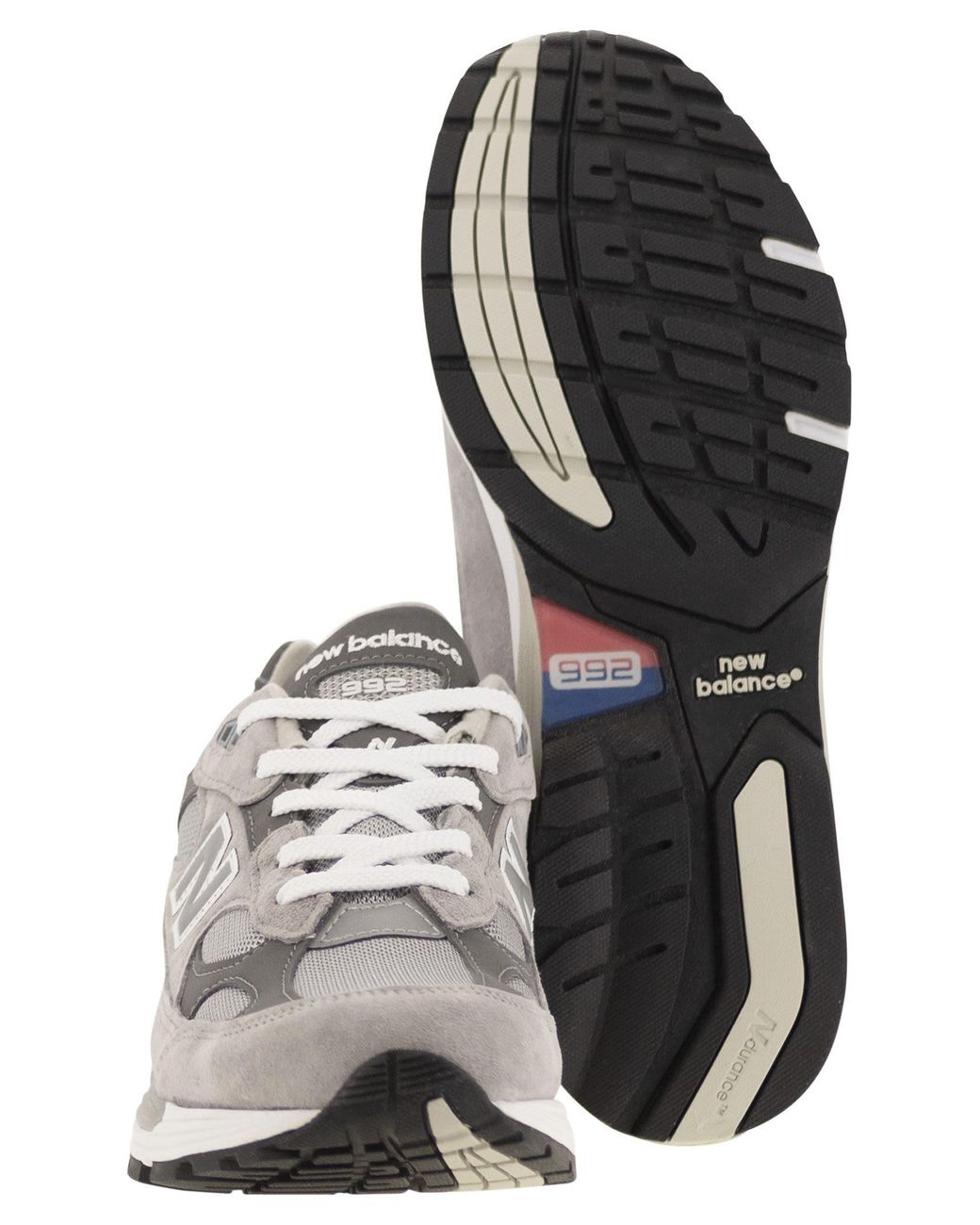 New Balance White 992