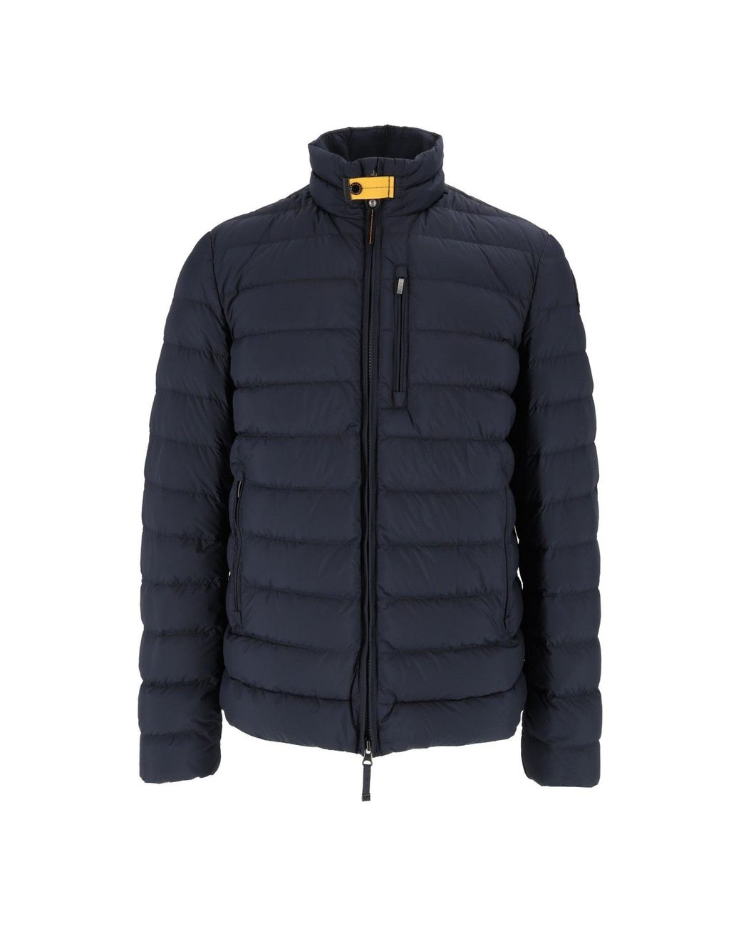 Parajumpers Blue Ugo Quilted High Collar Down Jacket for men