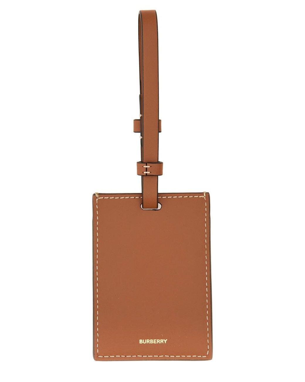 Burberry Natural Nameplate "Porte Adresse" Check for men