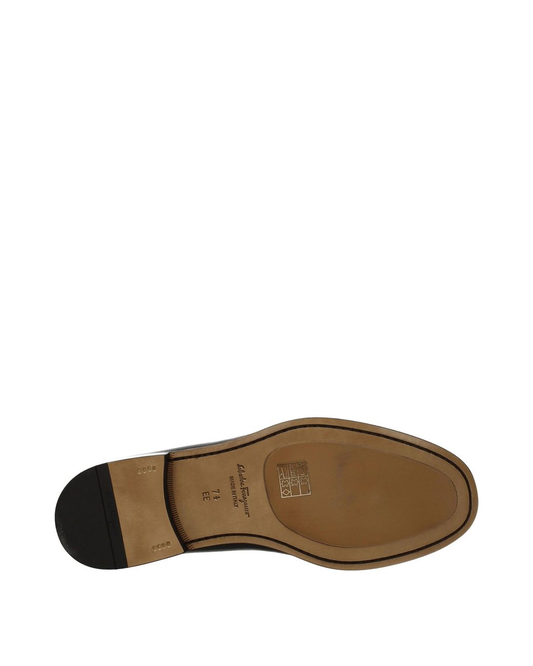 Ferragamo Black Rolo Moccasins Leather