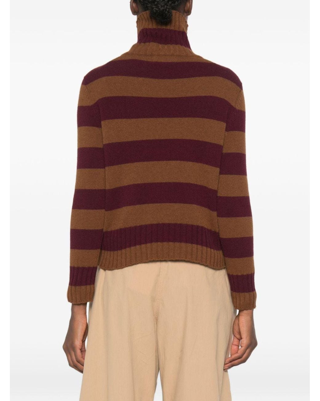 Be You Brown Cashmere Turtle-Neck Sweater