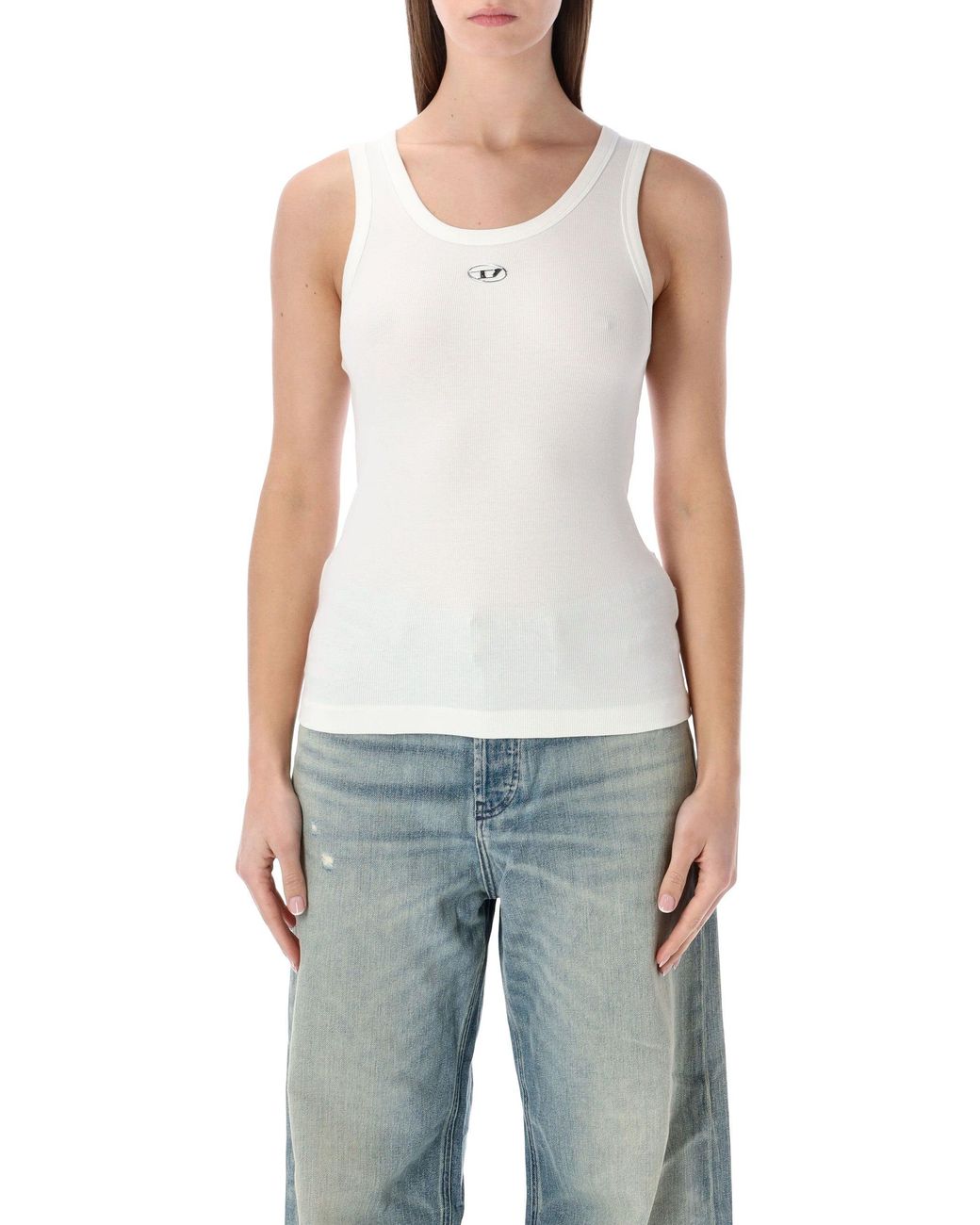 DIESEL Topje Wit in het Blue