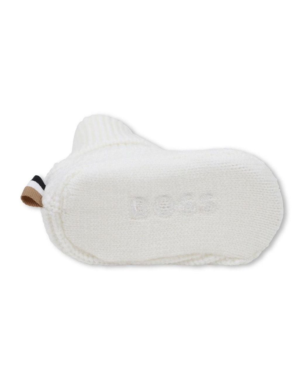 Boss White Hat Set With Slippers