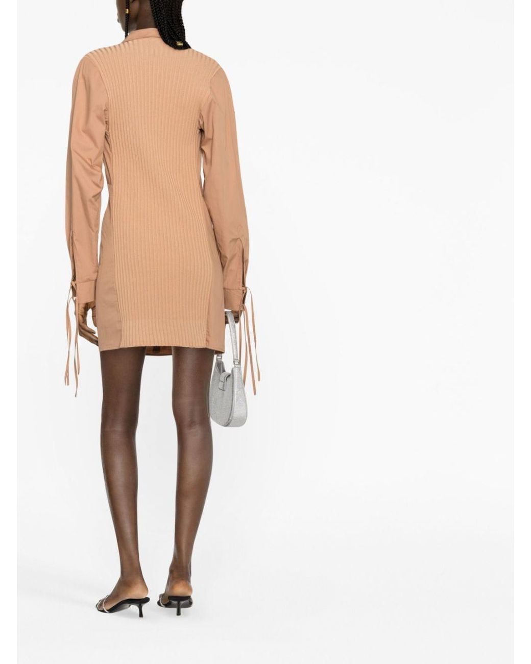 ANDREADAMO Pink Andreadamo Cotton Mini Dress