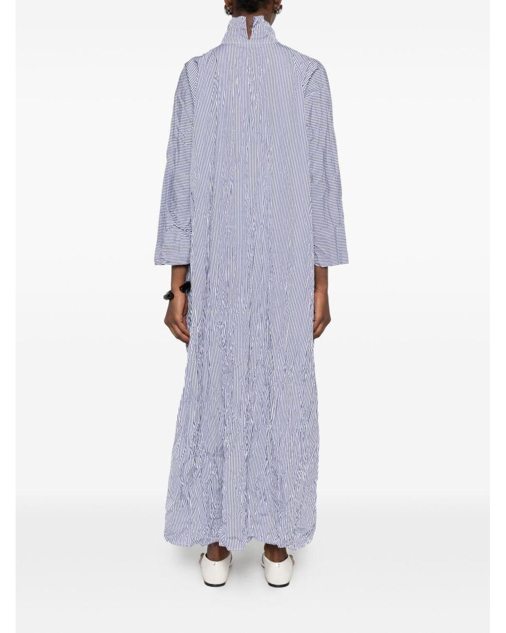 Daniela Gregis Purple Cotton Midi Dress