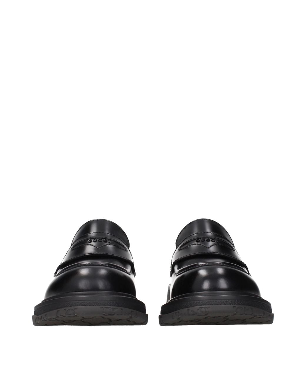 Gucci Black Moccasins Skinned