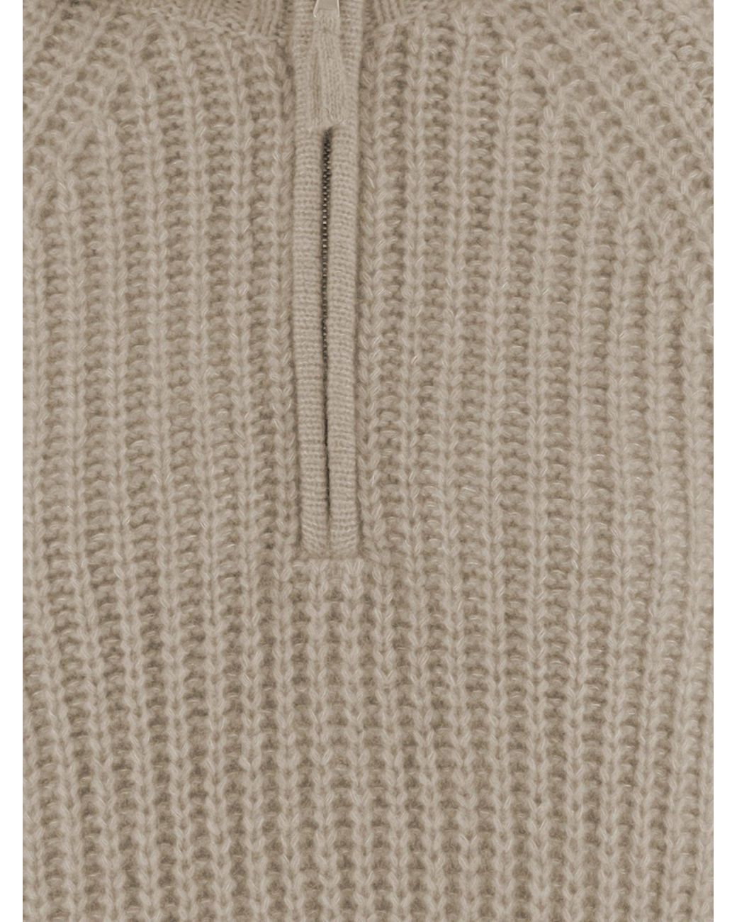 Allude Gray Sweater Cashmere And Silk