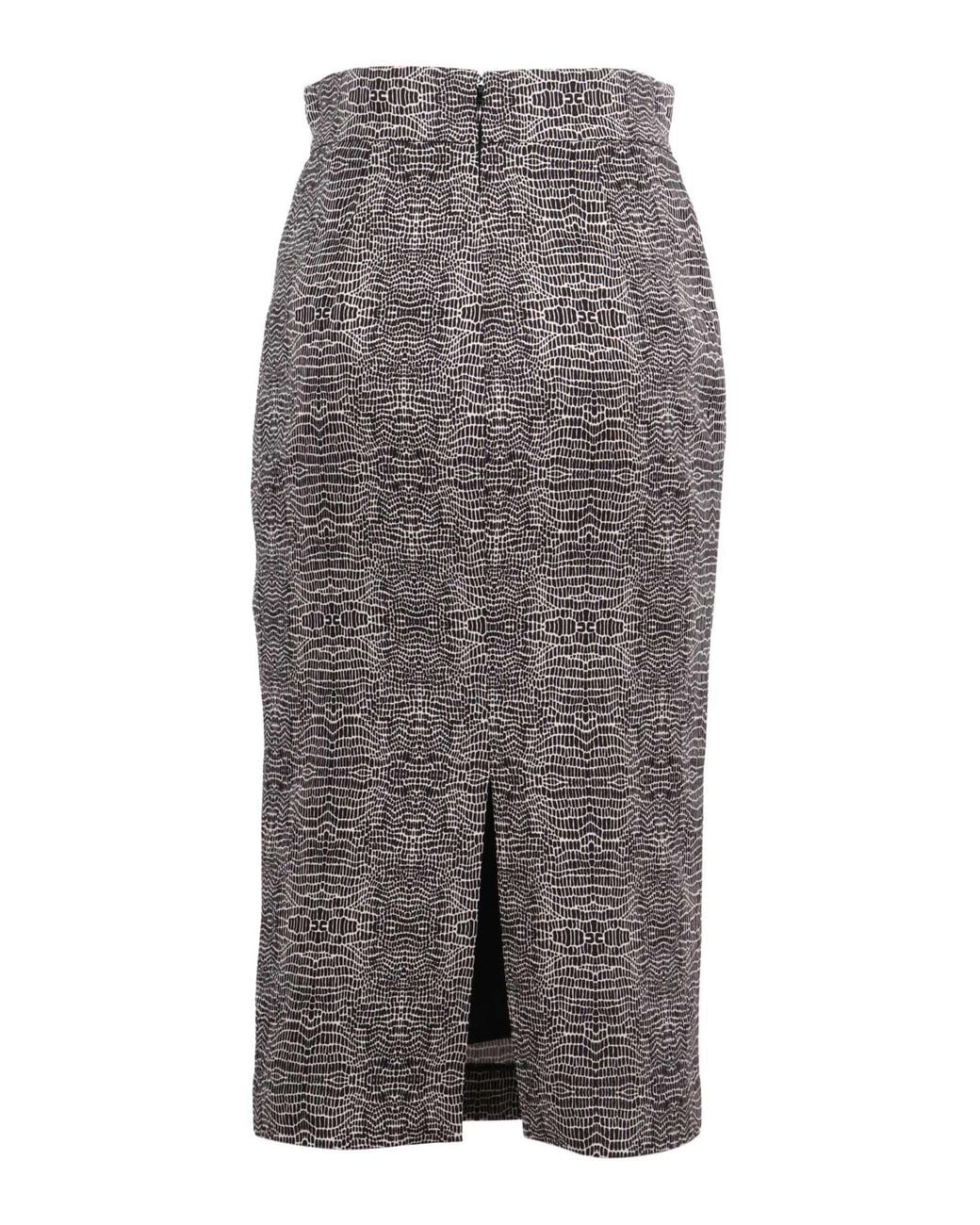 Elisabetta Franchi Gray Skirt