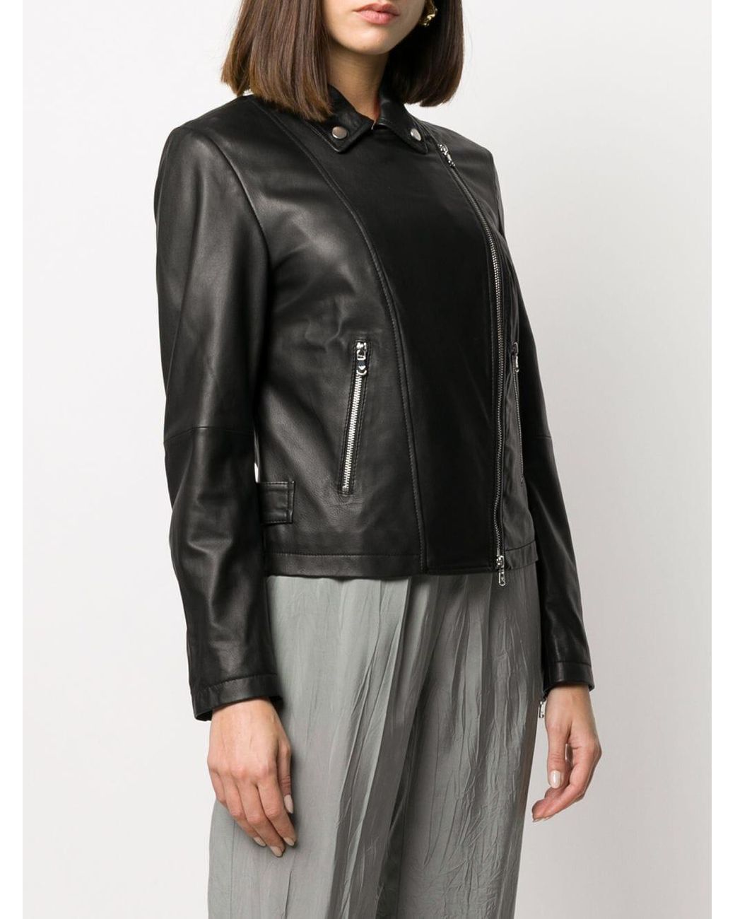 Emporio Armani Black Leather Jacket