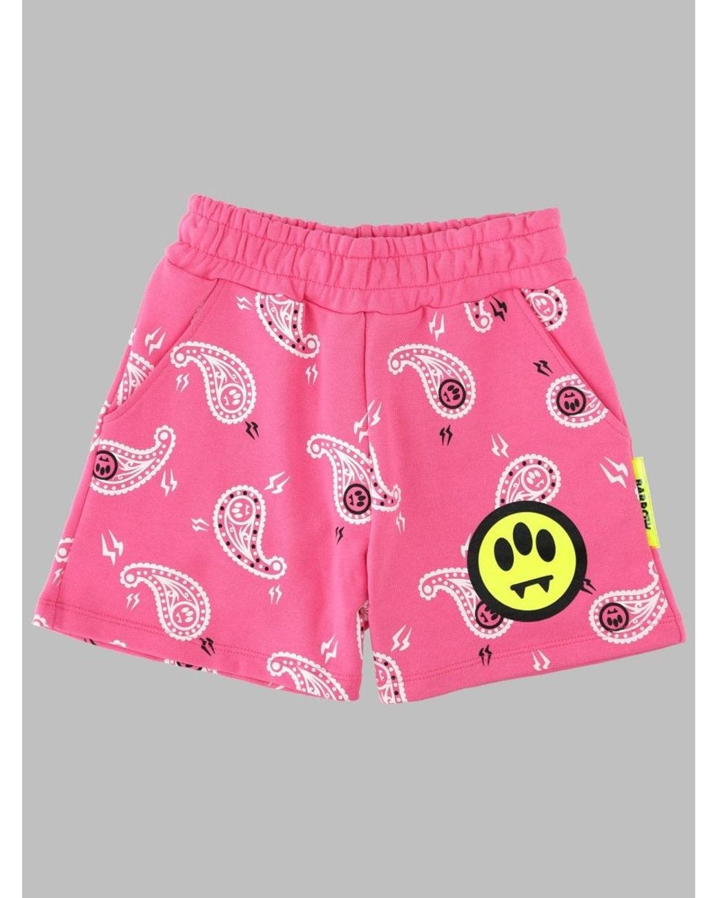 Barrow Pink Girls 100% Cotton Mini Sweatshorts