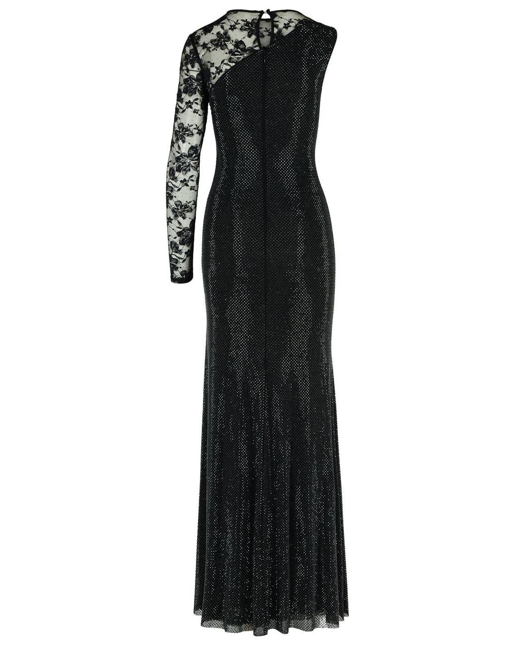 `` Robe en polyester noire ' Self-Portrait en coloris Black