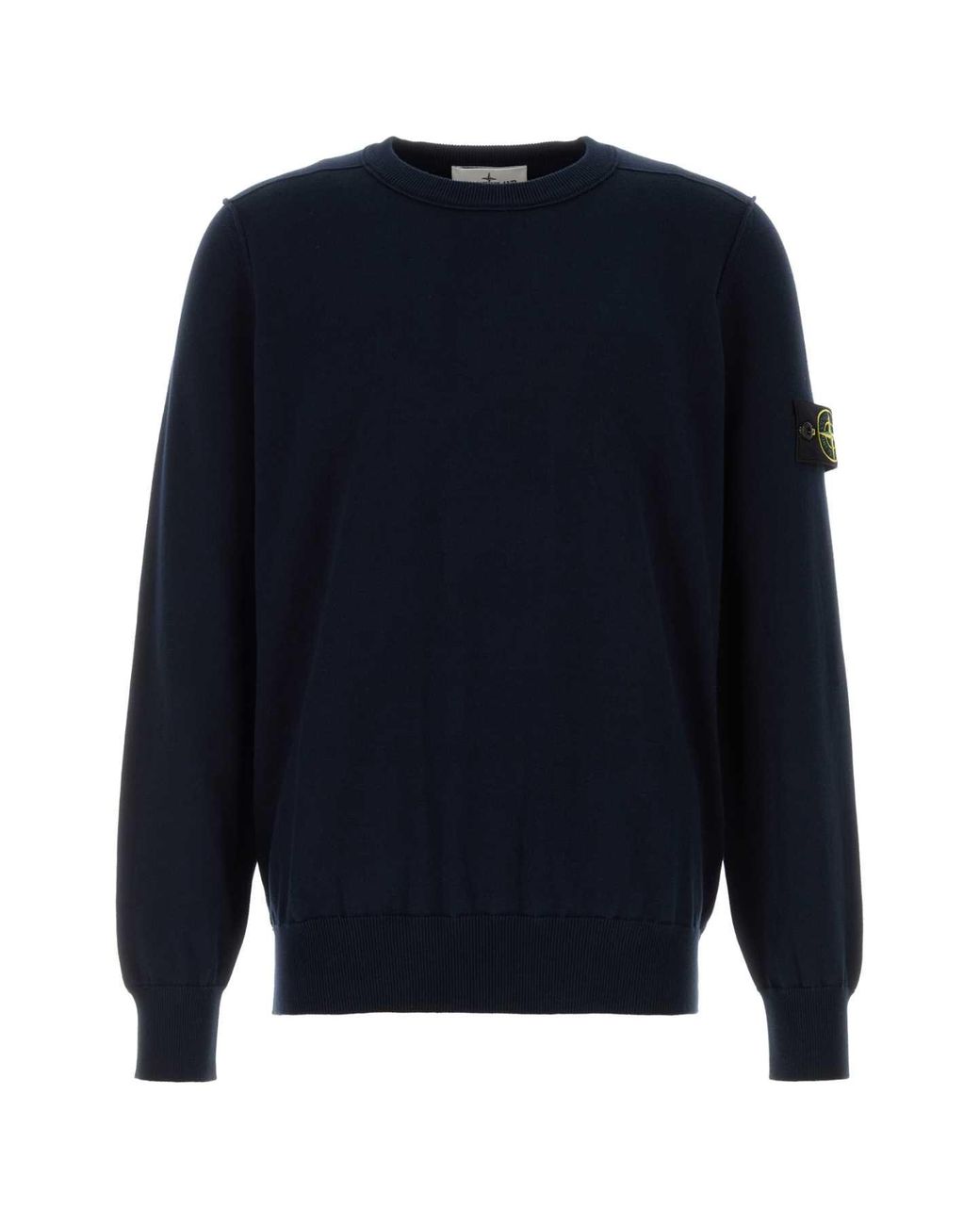 Stone Island Blue Logo Sweaters for men