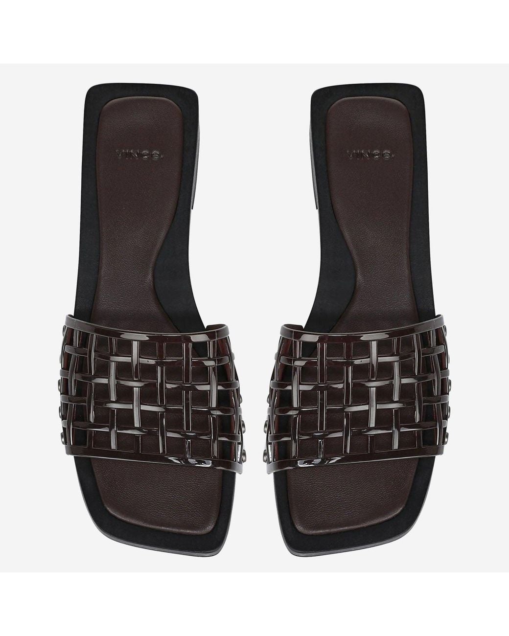 Vince Brown Jelly Sandals