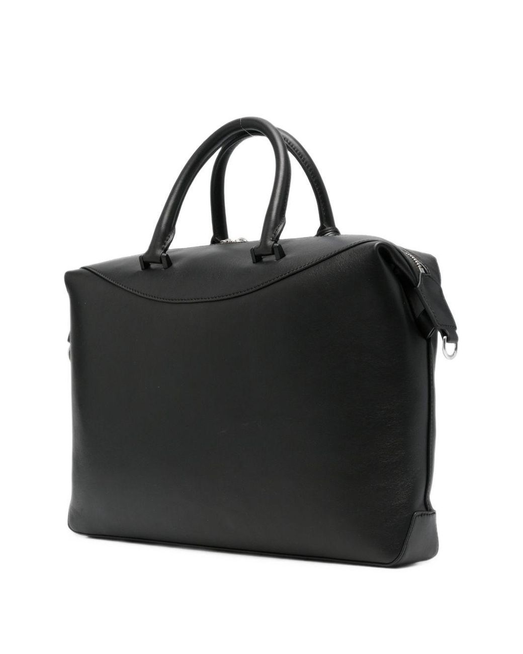 Paul Smith Black Leather Duffle Bag