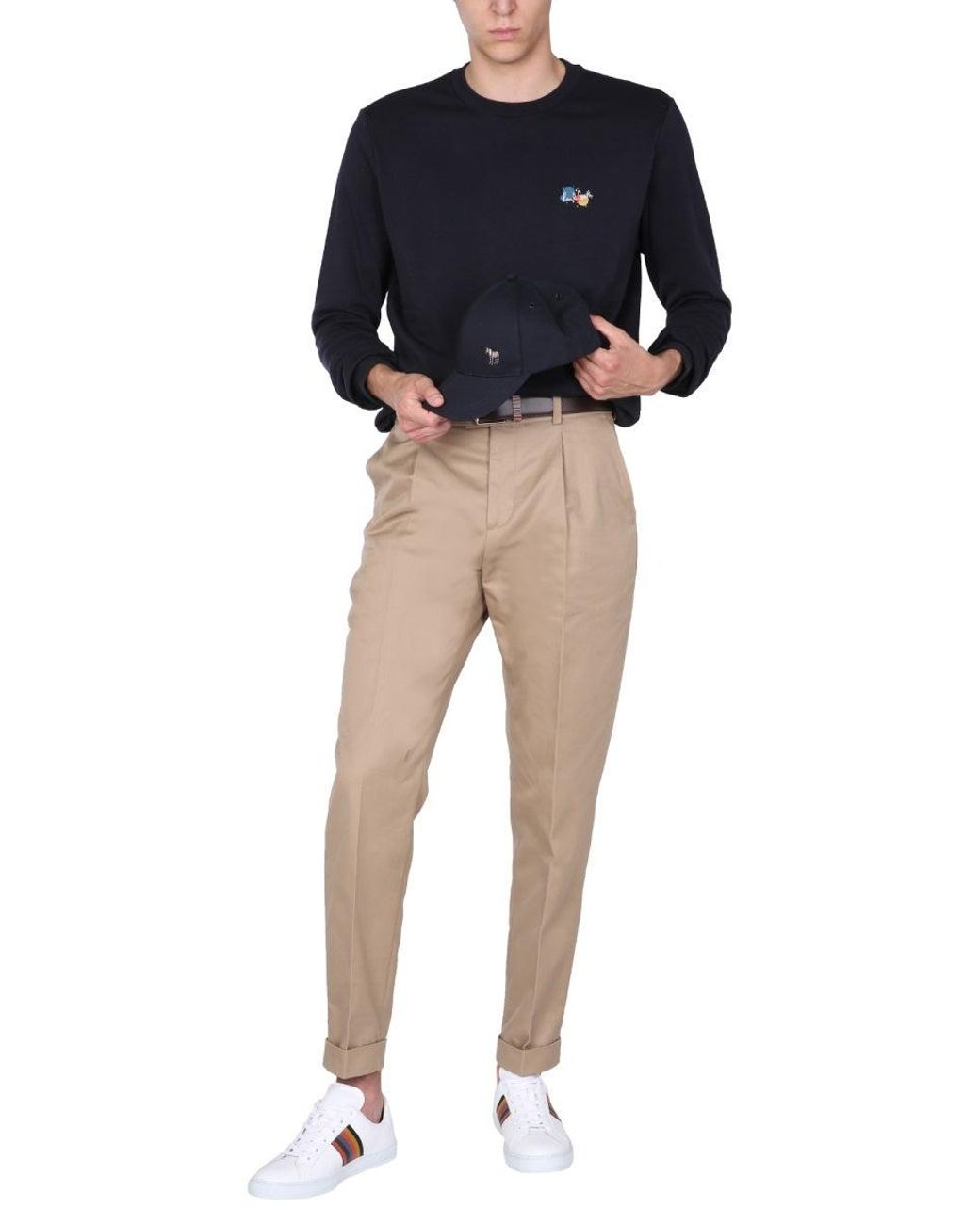 Paul Smith Blue Splatter Print Sweatshirt for men