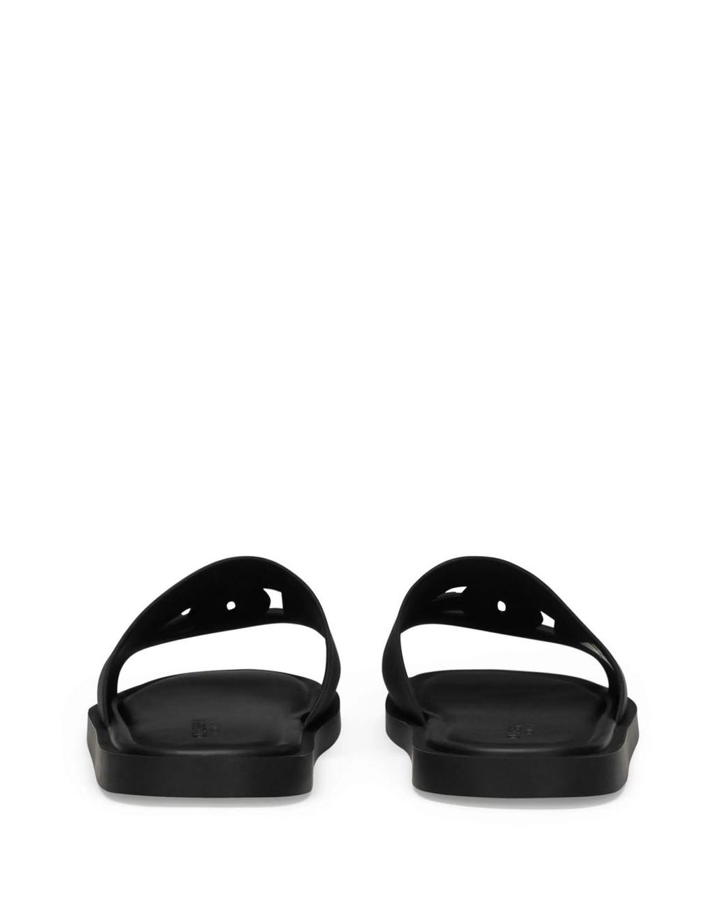 Dolce & Gabbana Purple Dolce & Gabbana Logo Slide Sandals for men