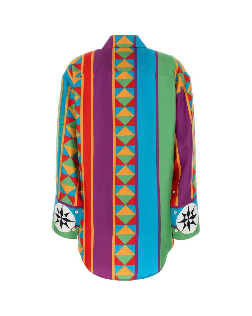 Loewe Multicolor Printed Silk Paula S Ibiza Oversize Shirt