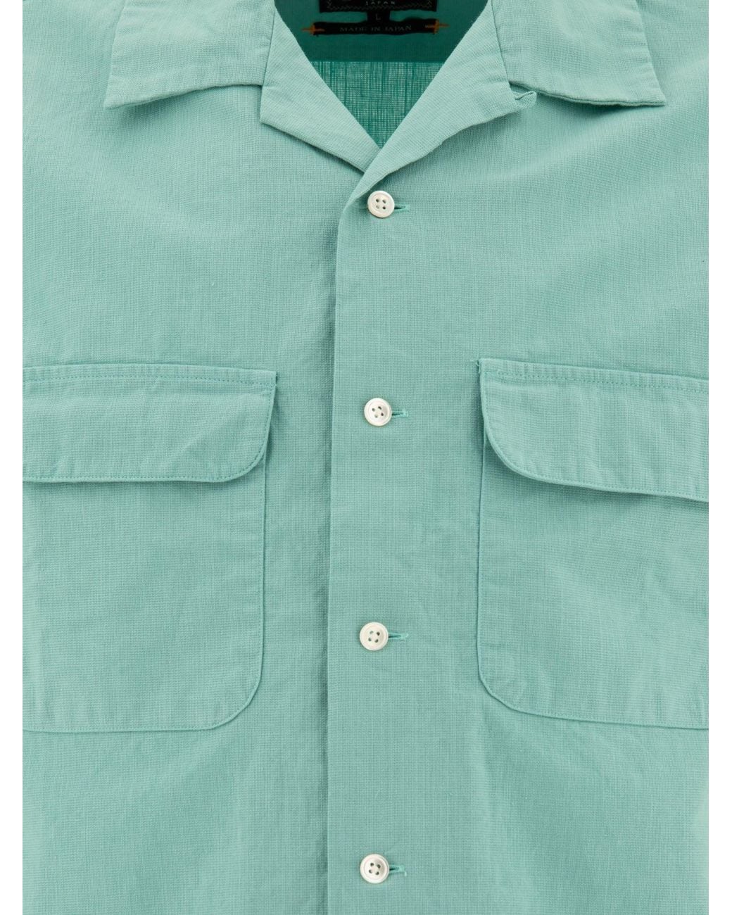 Beams Plus Green Shirt With Pockets Shirts for men