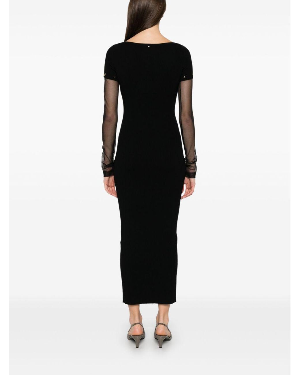 SPORTMAX PRE Black Knitted Long Dress