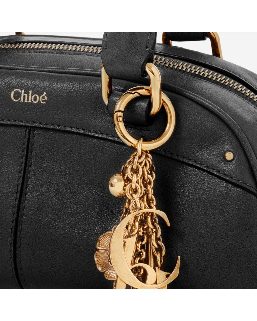 Chloé Black Small Bowling Bag Soft Leather Handbags