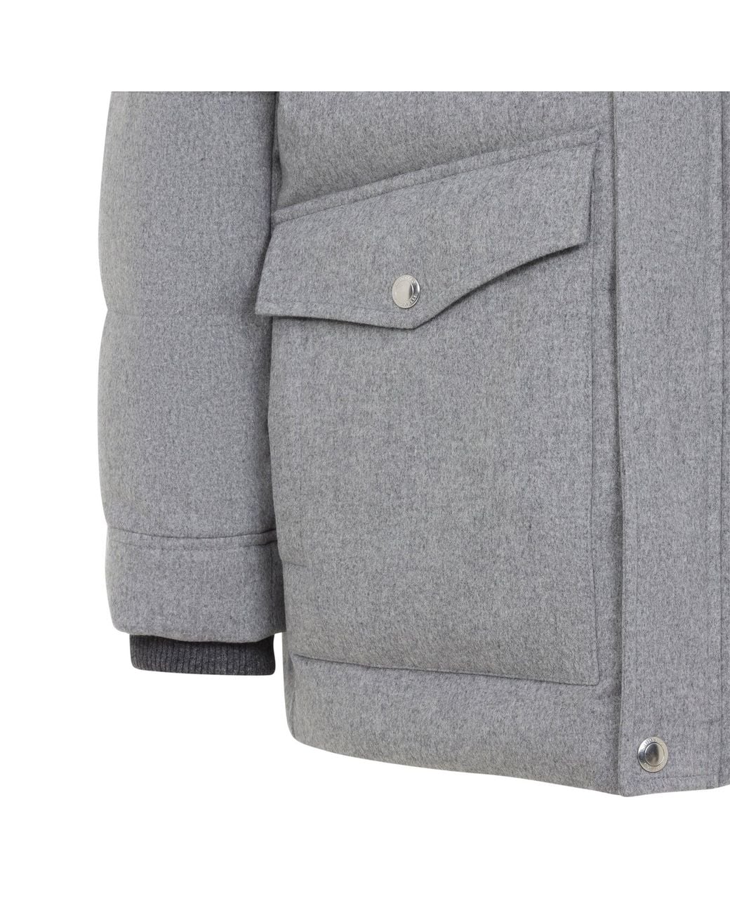 Brunello Cucinelli Padded Jacket in Gray für Herren