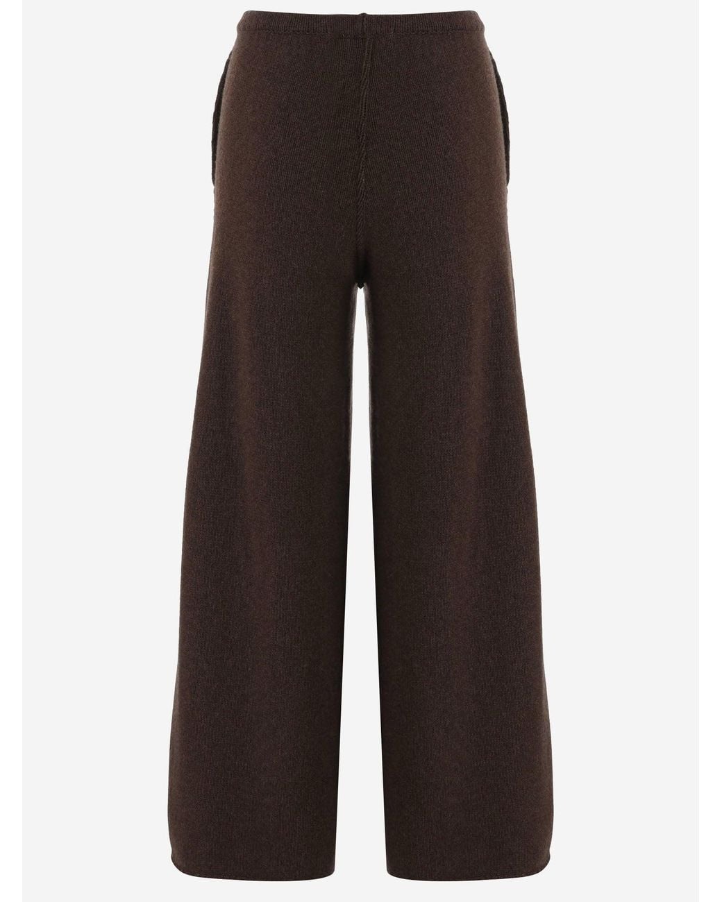 Bruno Manetti Black Wool And Cashmere Pants