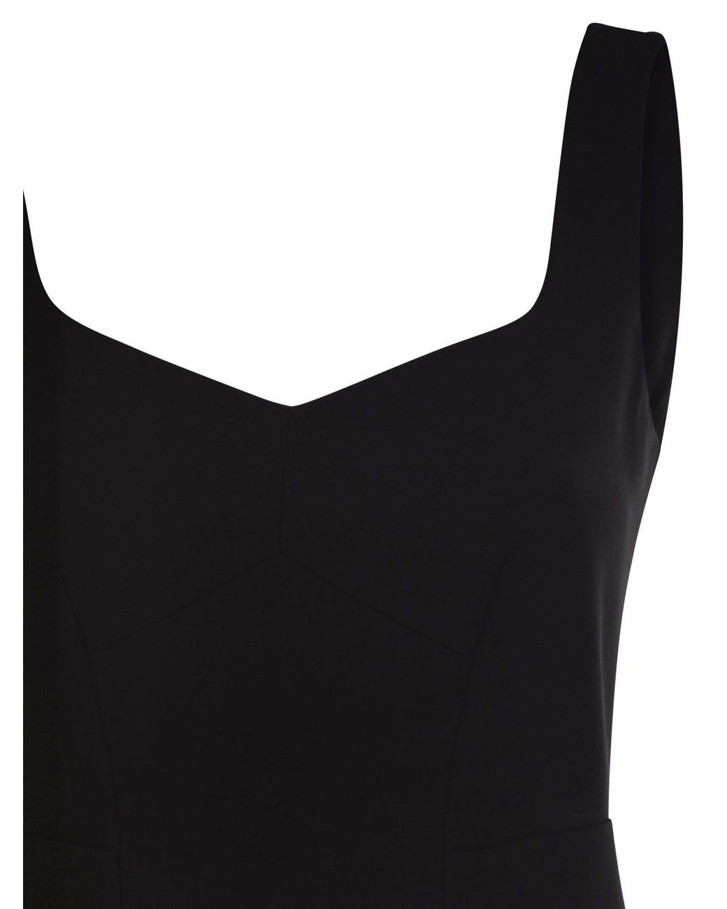 Max Mara Black Mstsala – Fitted Midi Dress