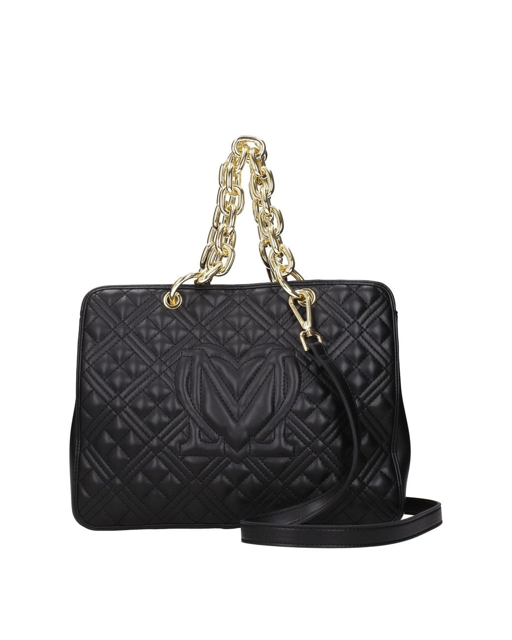 Love Moschino Black Borse A Mano Donna Poliuretano Nero