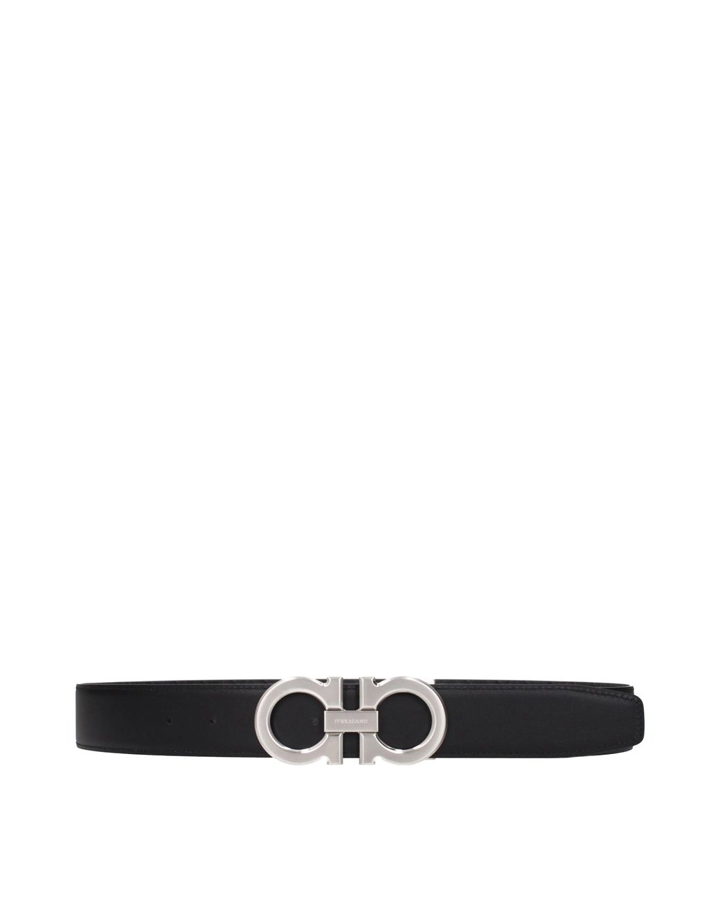 Ferragamo Black Belts Fabric