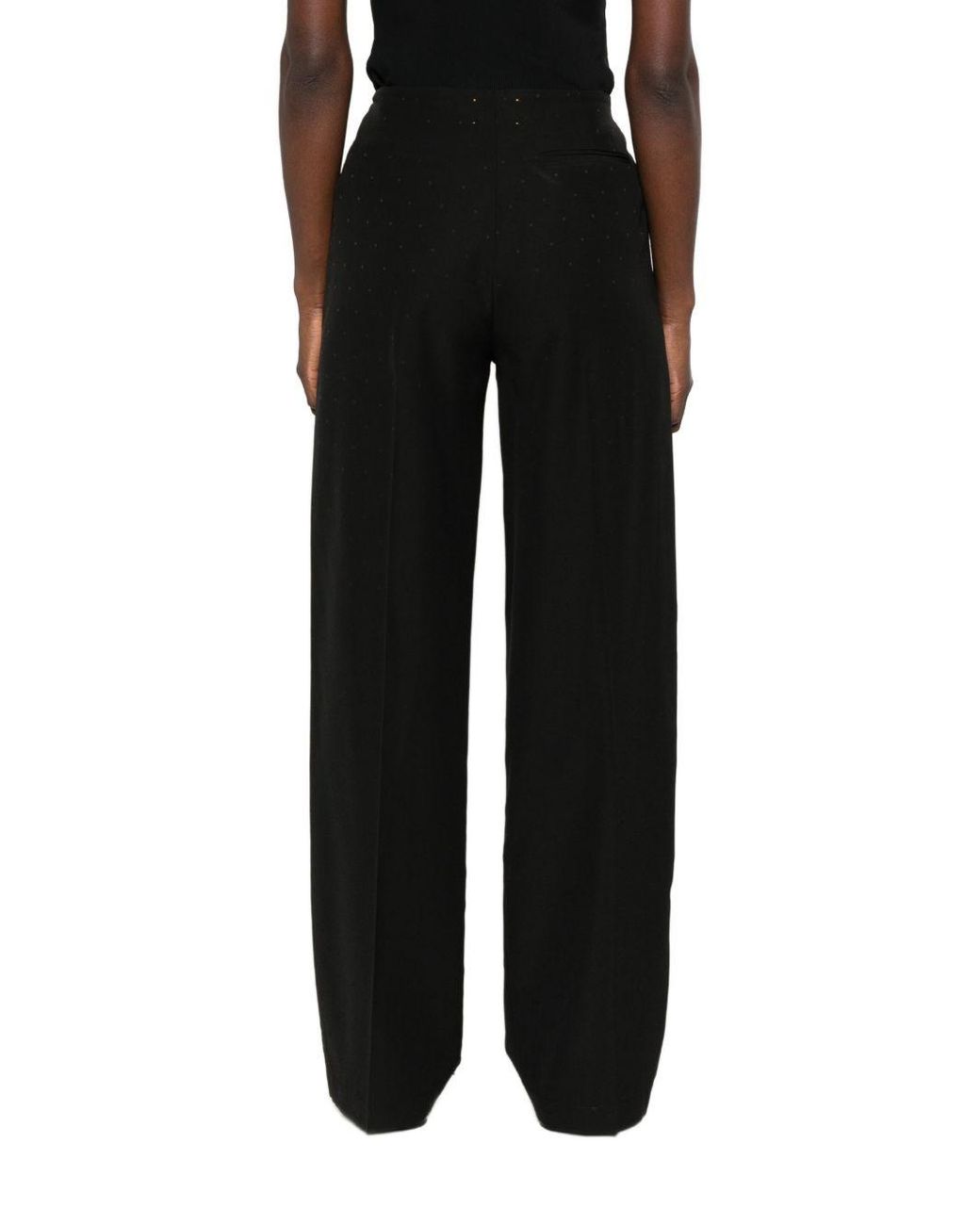 Forte_forte Black Wool Blend Trousers
