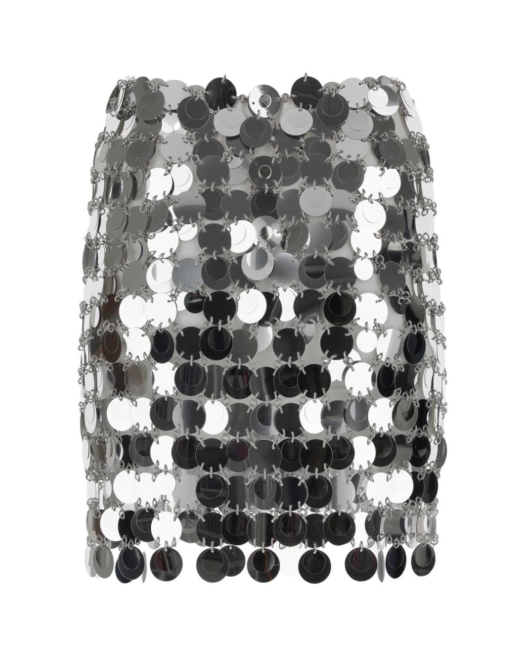 Rabanne Black Maxi Sequins Mini Skirt