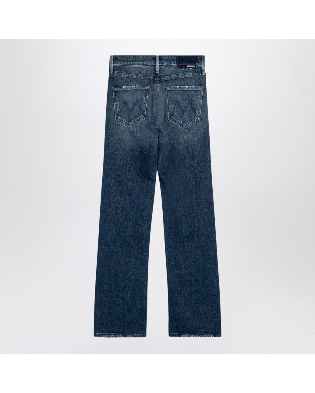 Mother Blue Washed Jeans The Kick It