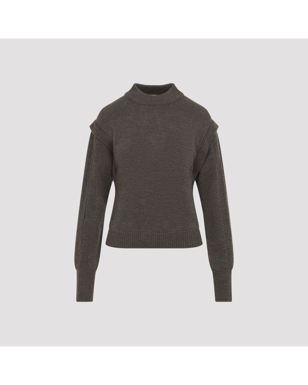 Alberta Ferretti Gray Wool Sweater